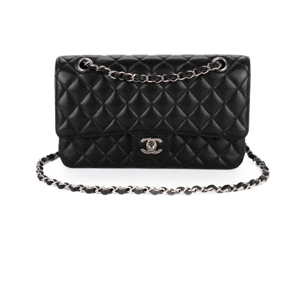 Chanel Medium Classic Flap with Silver Hardware- Used - Picture 11 of 13